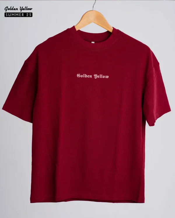 Solid Maroon Oversize T-shirt