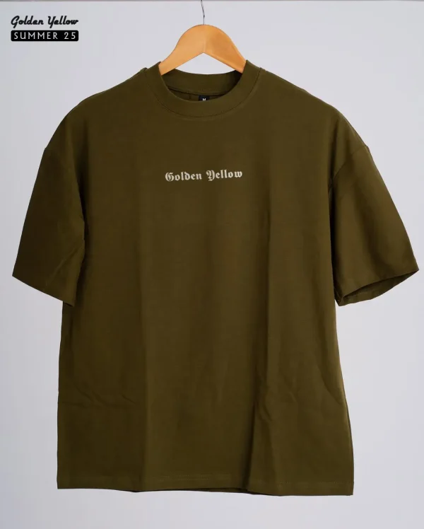 Solid Olive Oversize T-shirt