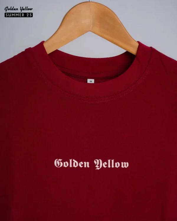 Solid Maroon Oversize T-shirt