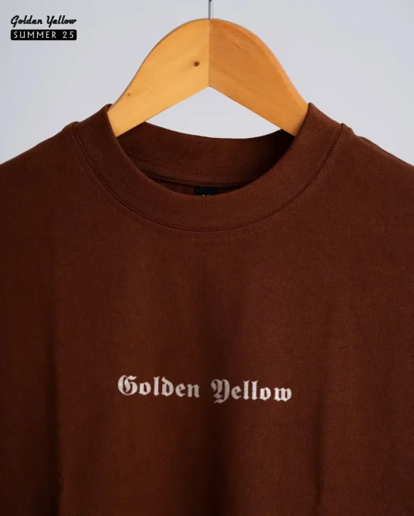 Solid Amber Oversize T-shirt