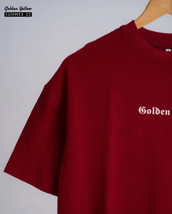 Solid Maroon Oversize T-shirt