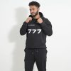 777 Black Printed Hoodie